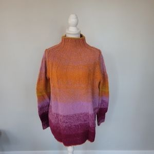 Anthropologie ombre turtle neck sweater